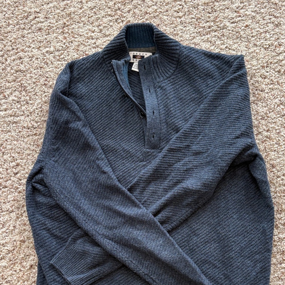 Men's Blue/Grey wool blend sweater